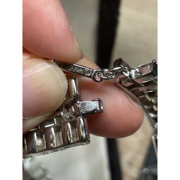 Vintage Trifari “Vanity Fair” Baguette Rhinestone Necklace & Bracelet Set READ - Picture 8 of 11